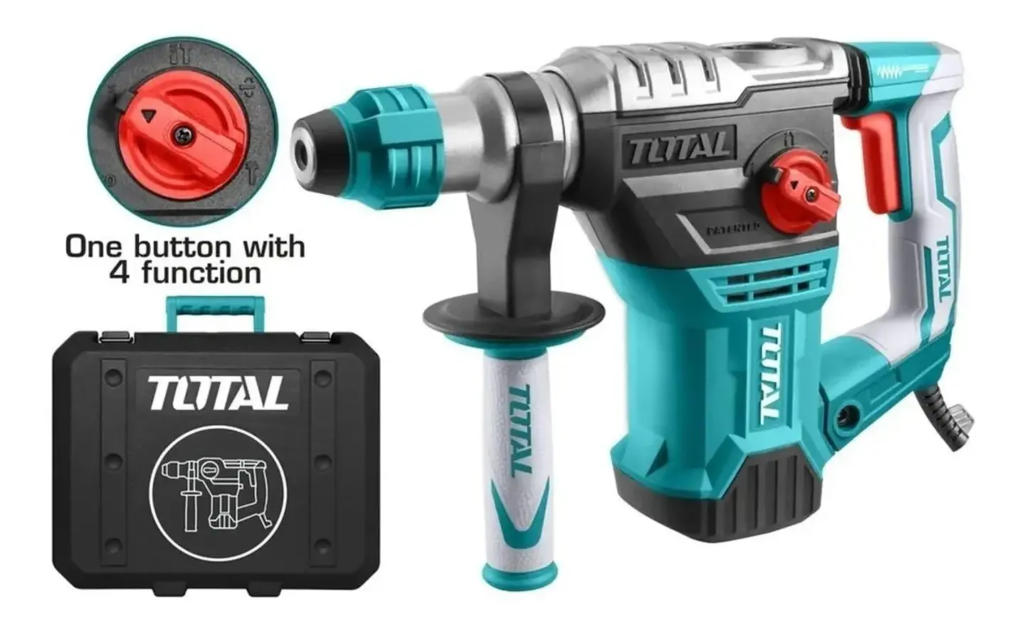 Rotomartillo Percutor Sds Plus 1500w Total Th1153236 1