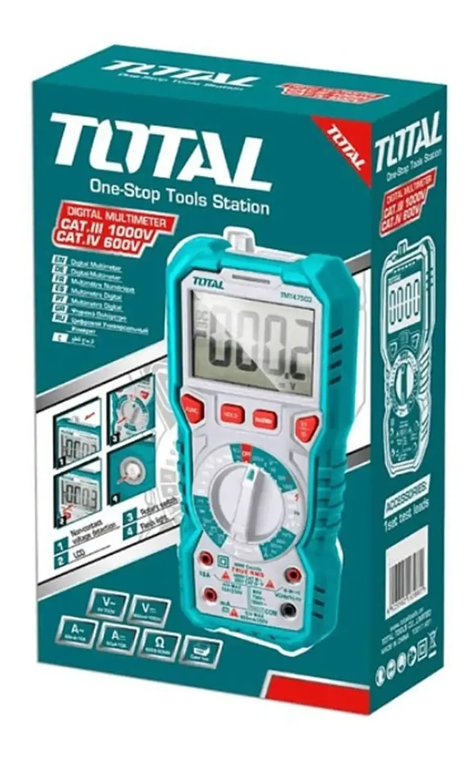 Multimetro Multitester Digital Total Tmt47503 2