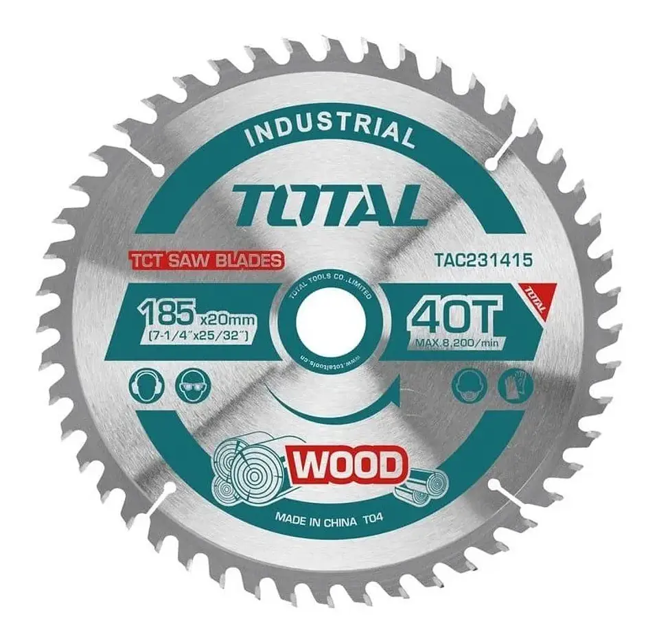 Disco De Sierra Circular 7 1/4 Pulgadas 40 Dientes Total 1