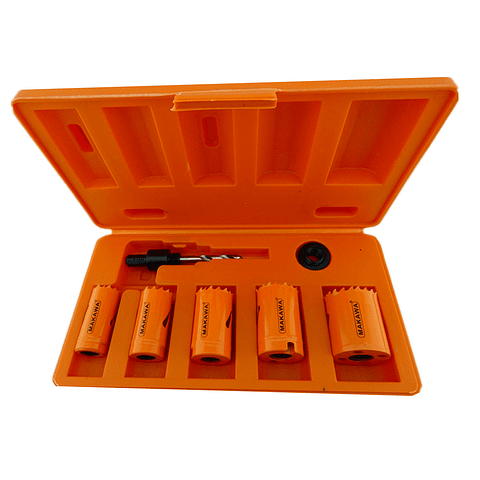 Kit Set Juego Sierra Copa Bi-metal 7 Piezas Makawa