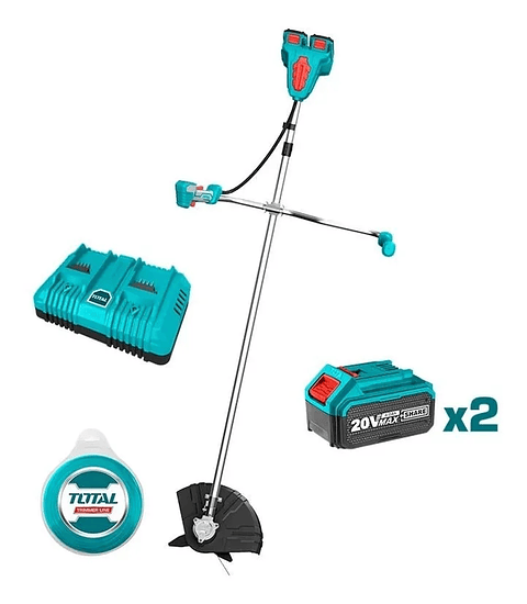 Desmalezadora Orilladora Inalambrica 40v + 2bat + Carg Total