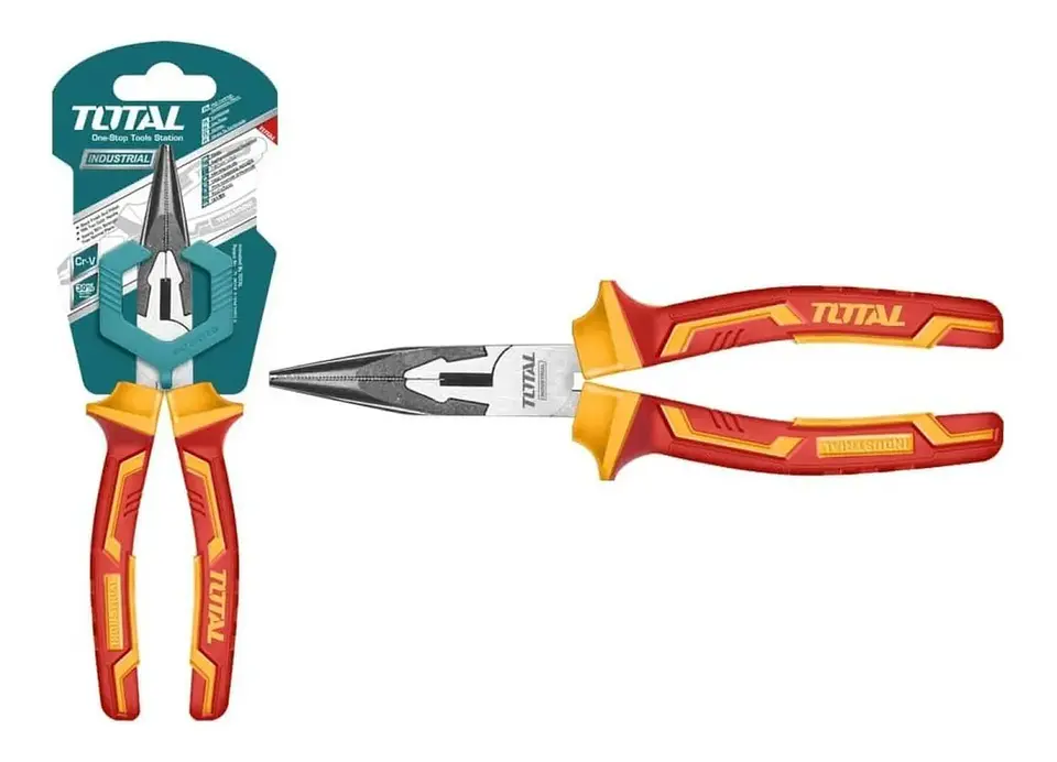 Alicate Punta Larga Fina Aislado 6 Pulgadas Total Thtip2361 2
