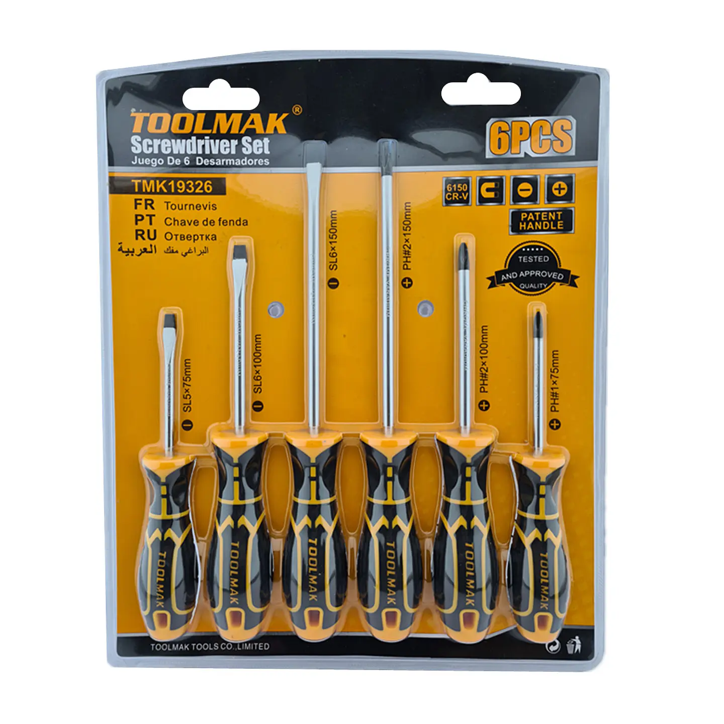 Kit Set Juego Destornilladores 6 Piezas Toolmak Tmk19326 1