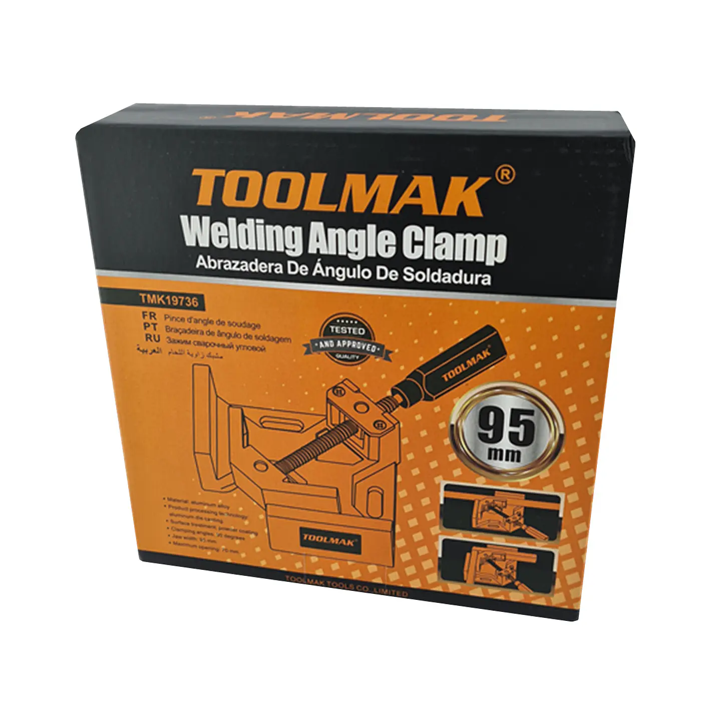 Prensa Abrazadera Esquina 90 Grado Para Unir Madera Toolmak 3