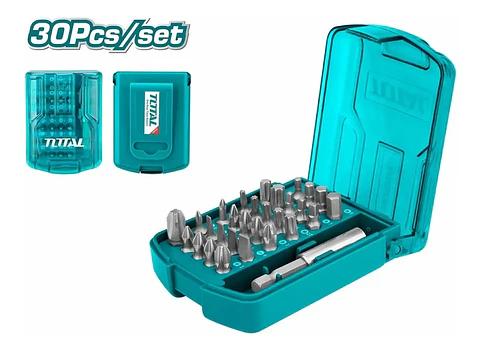 Juego 30 Puntas P/ Atornillardor Imantado Magnetico Total