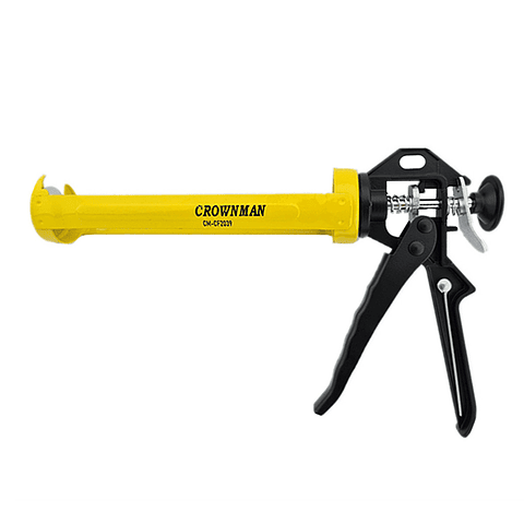 Pistola Calafatera 9 Tipo Esqueleto Para Silicona Crownman