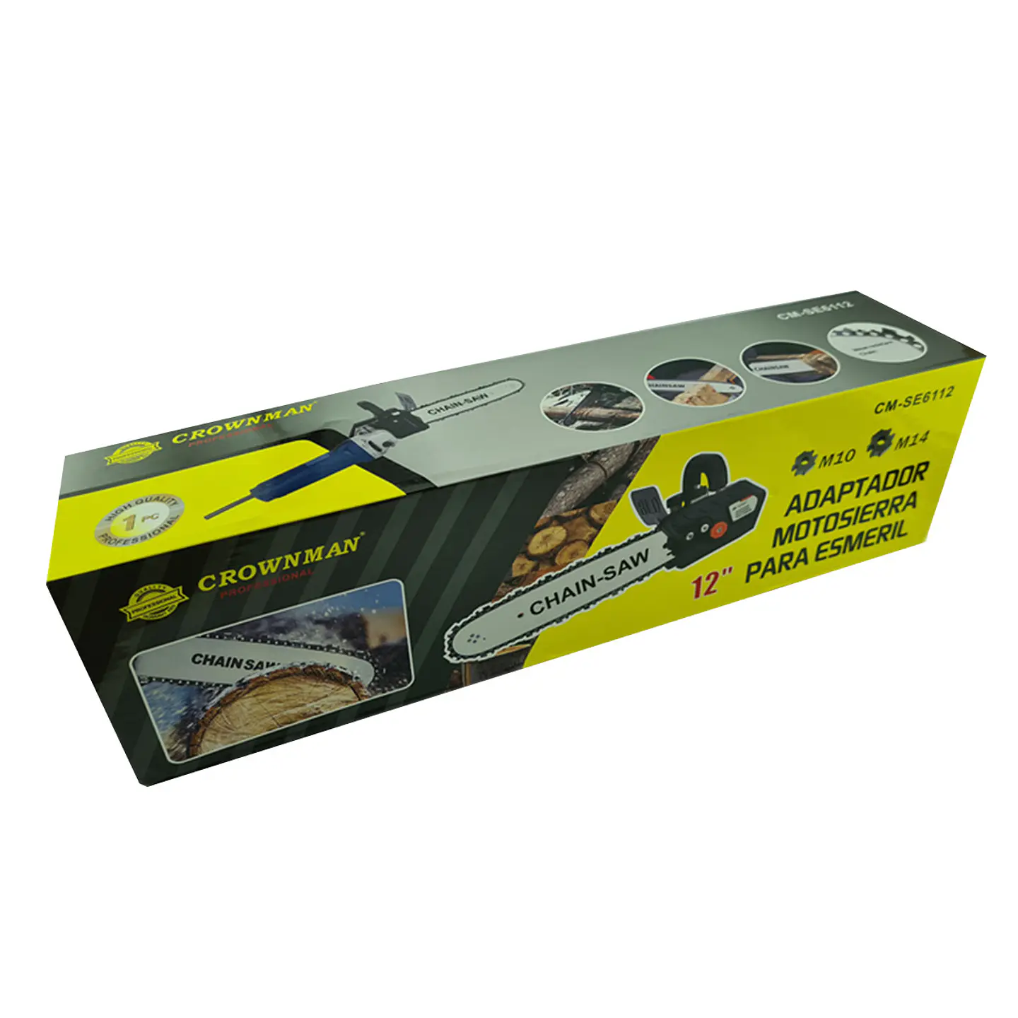 Adaptador Motosierra Esmeril Angular Galletero Crownman 2