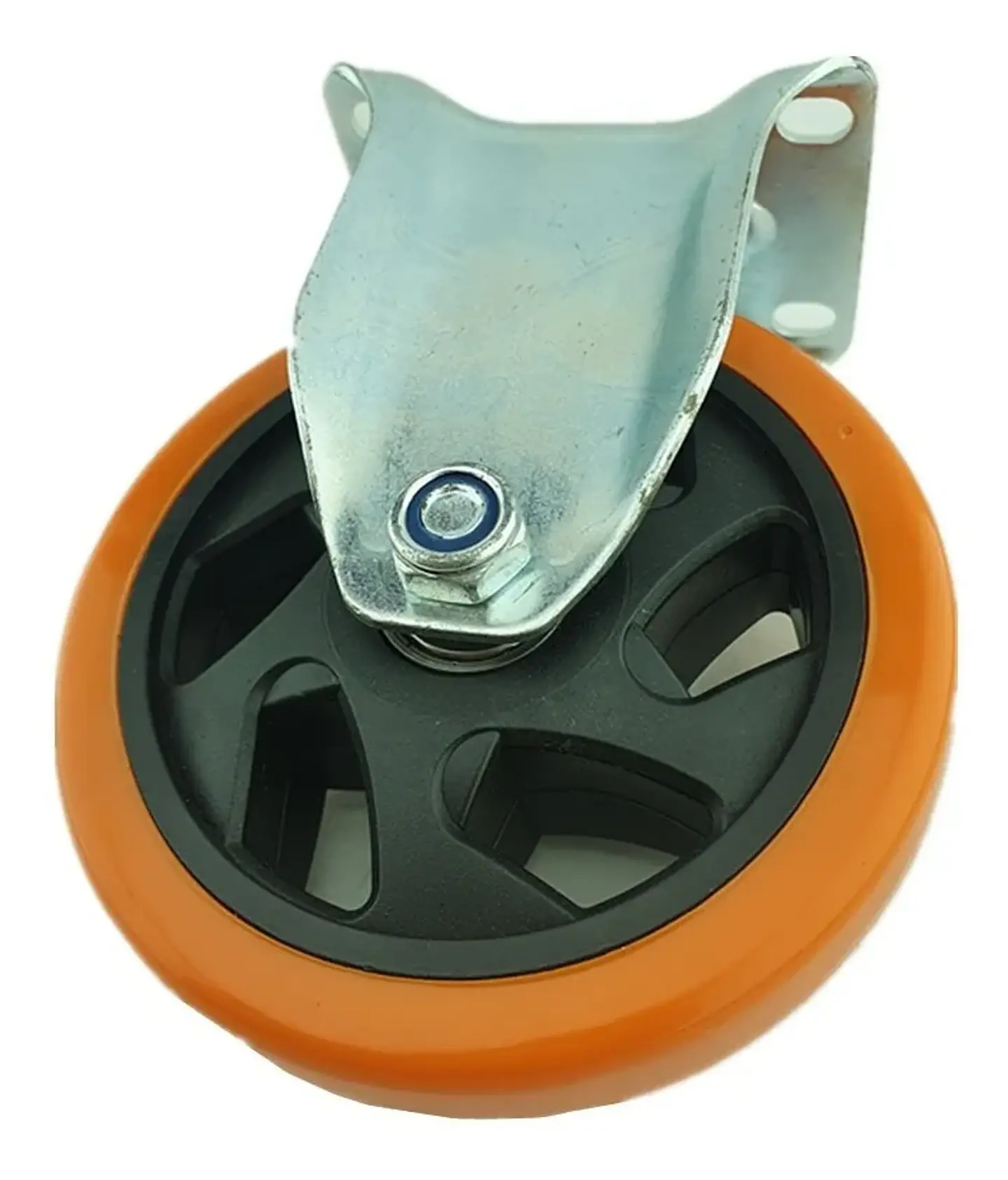 Rueda Naranja Fija 5 Pulgadas 1