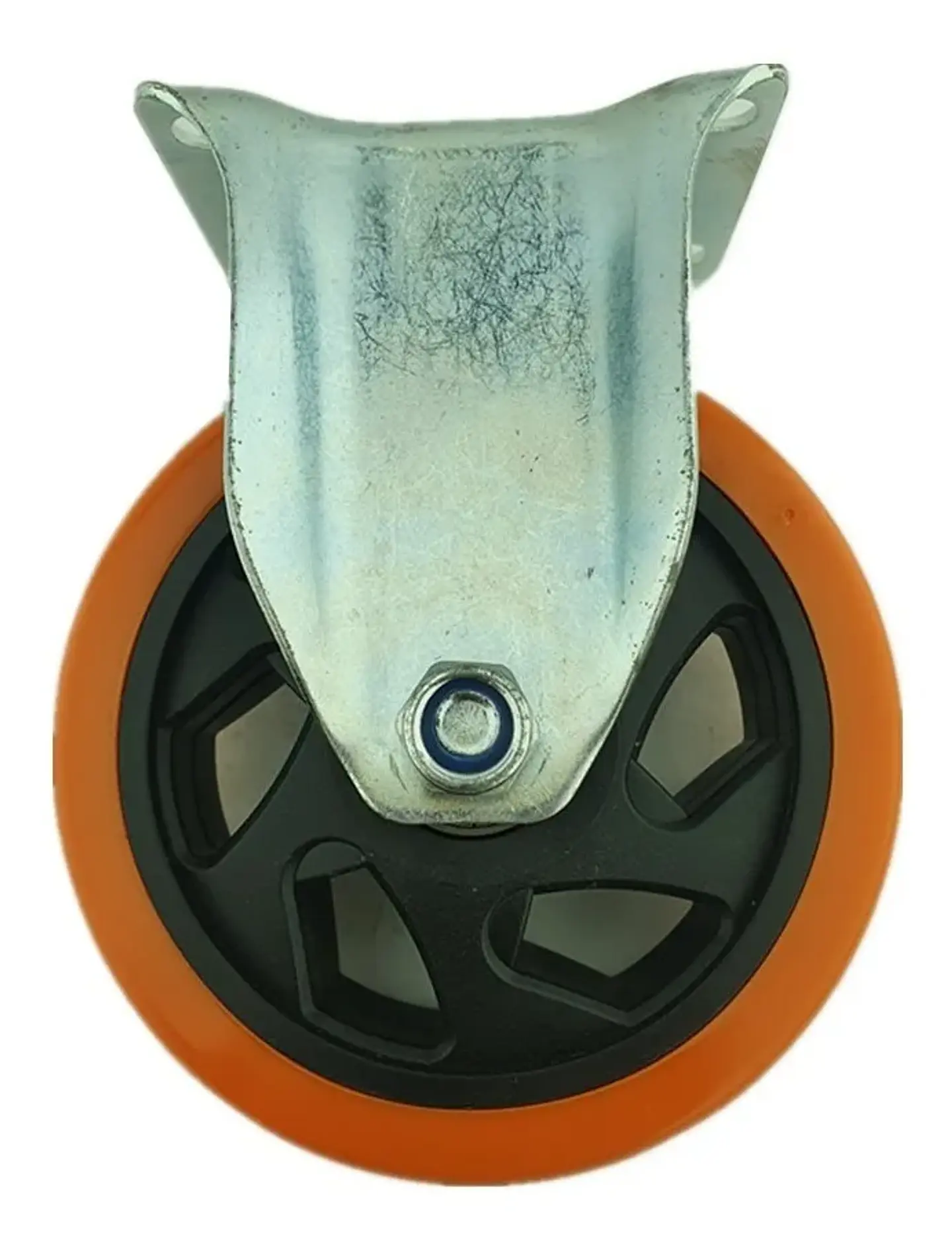 Rueda Naranja Fija 5 Pulgadas 2