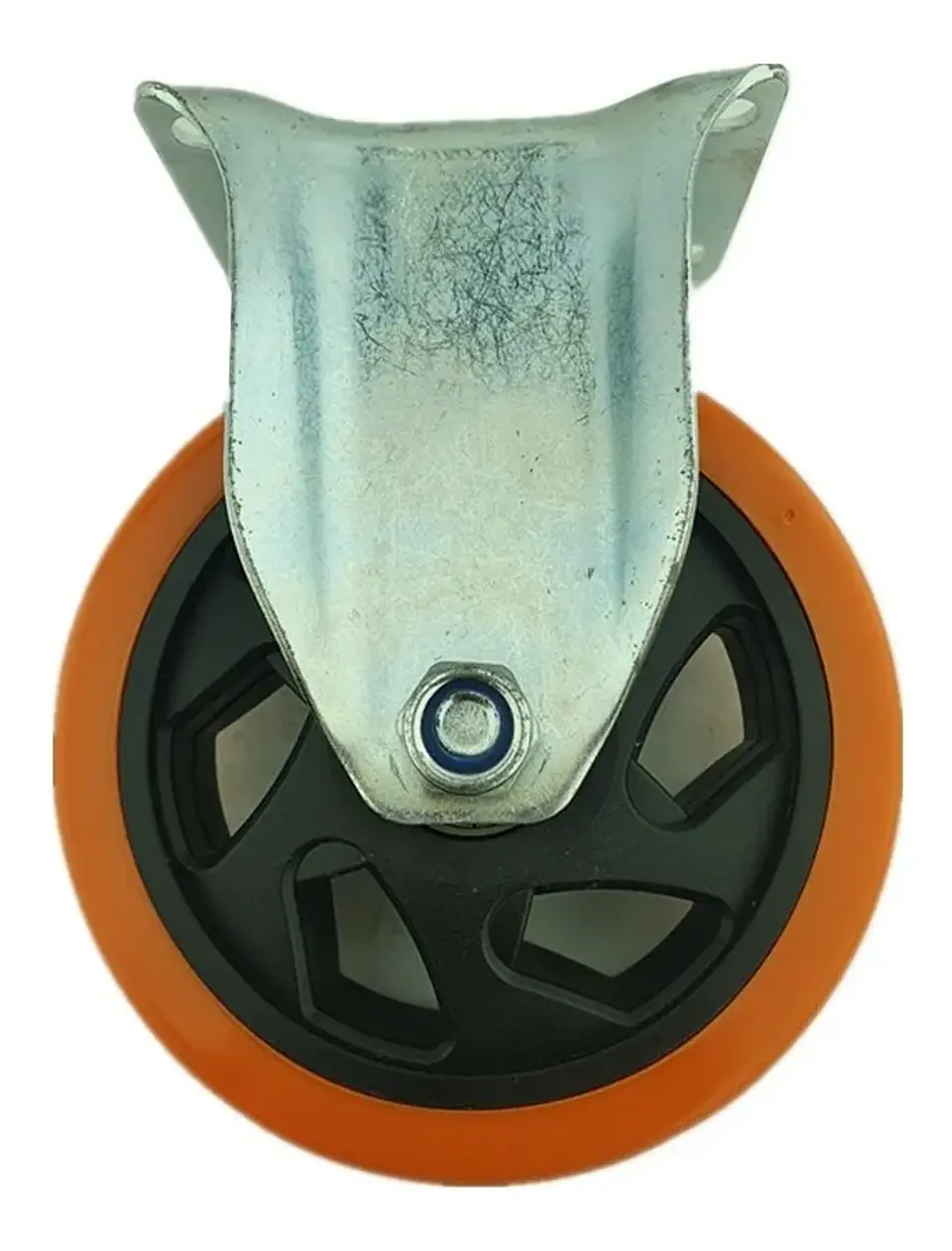 Rueda Naranja Fija 5 Pulgadas 2