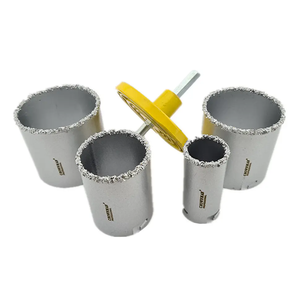 Kit Juego De Broca Sierra Copa Diamantada 6 Piezas Crownman 1