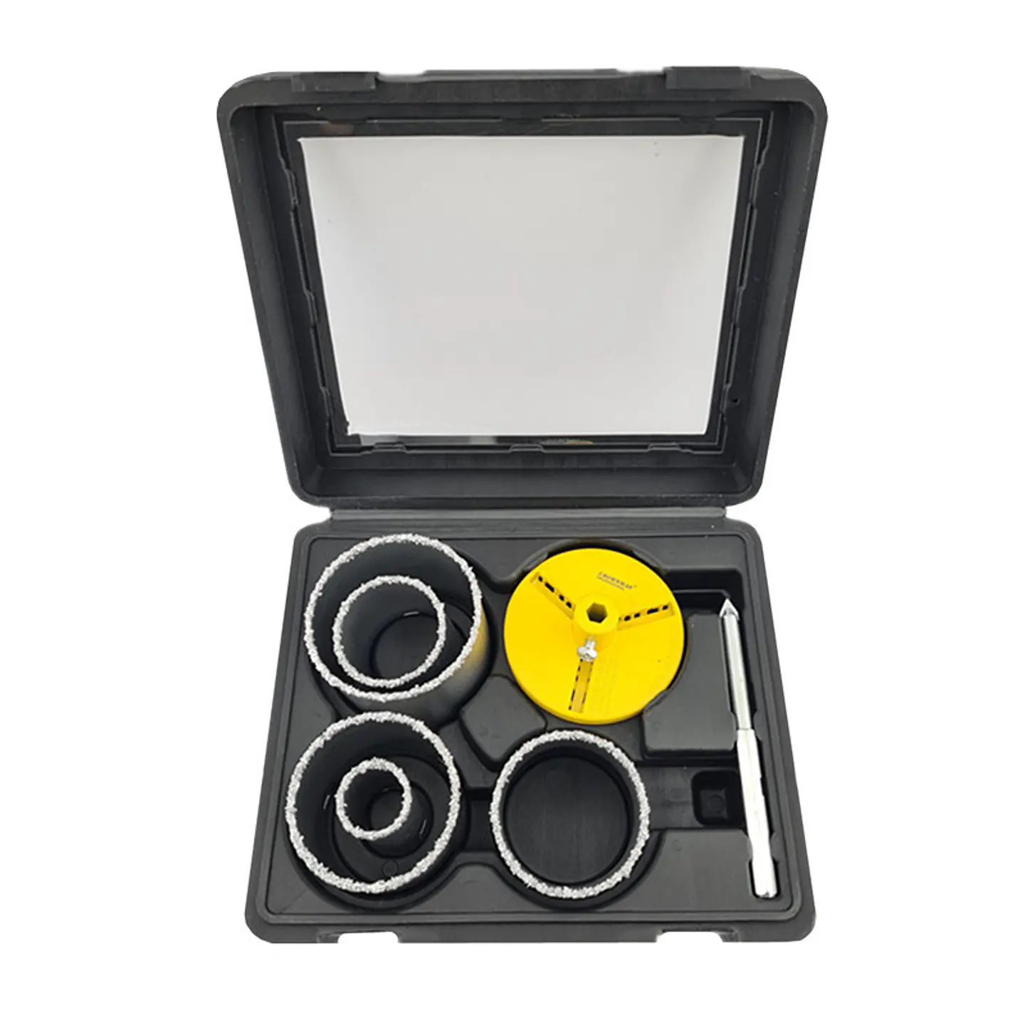 Kit Set Juego Broca Sierra Copa Diamantada 7 Pieza Crownman 1