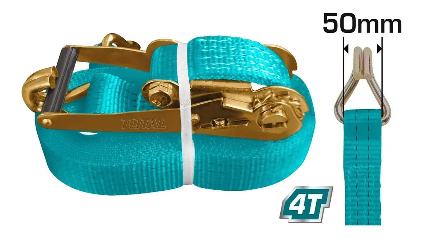 Eslinga Cinta Amarre Con Ratchet 4t X 10m Total Thtrs4101 2