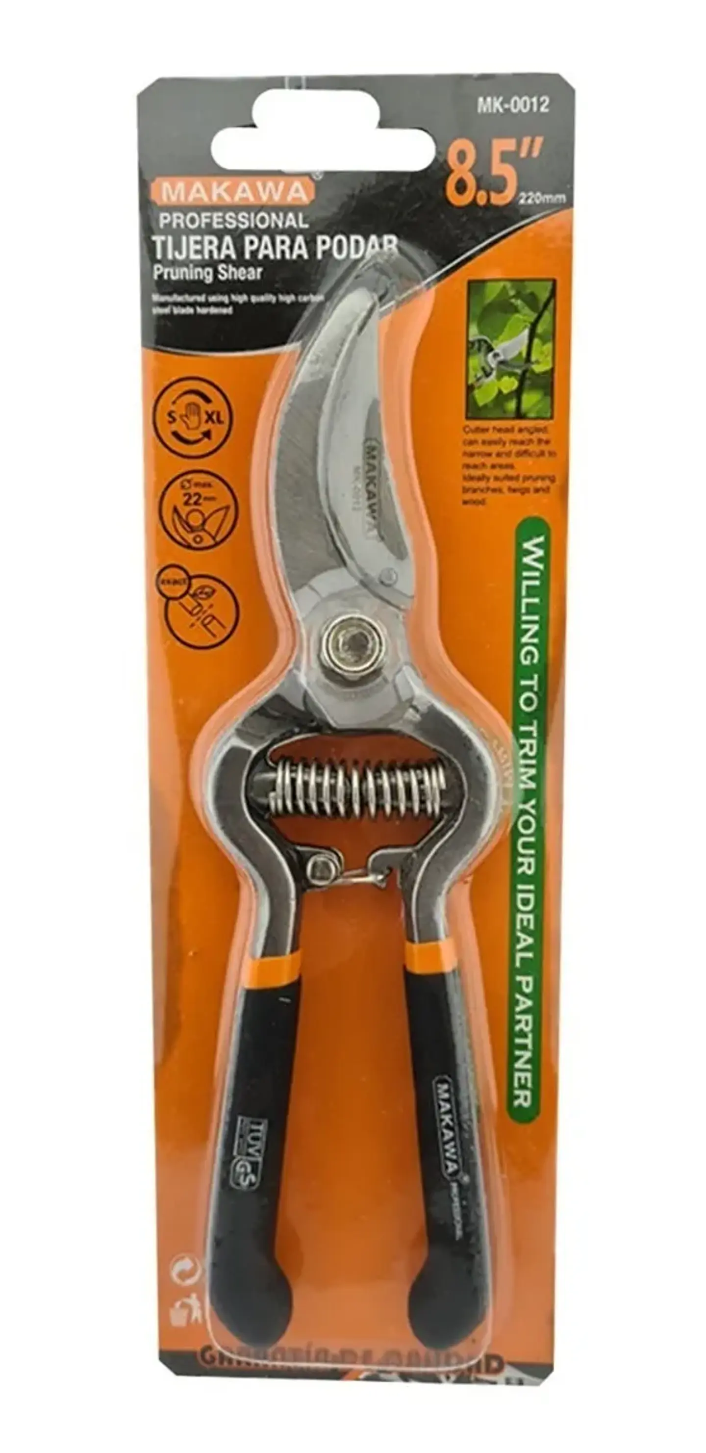 Tijera De Podar Corte Jardin 8.5 Pulgadas (220mm) Makawa 2