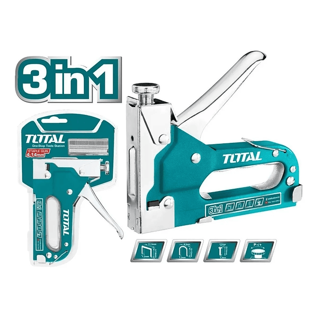 Grapadora Manual 3 En 1 1 (4-14mm) Total Tht31143