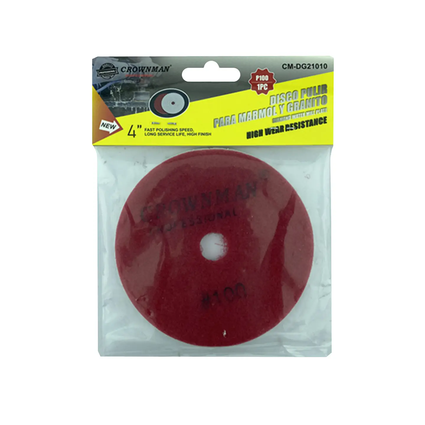 Disco Lija Para Pulir Marmol Granito 4 Pulgadas Crownman 3