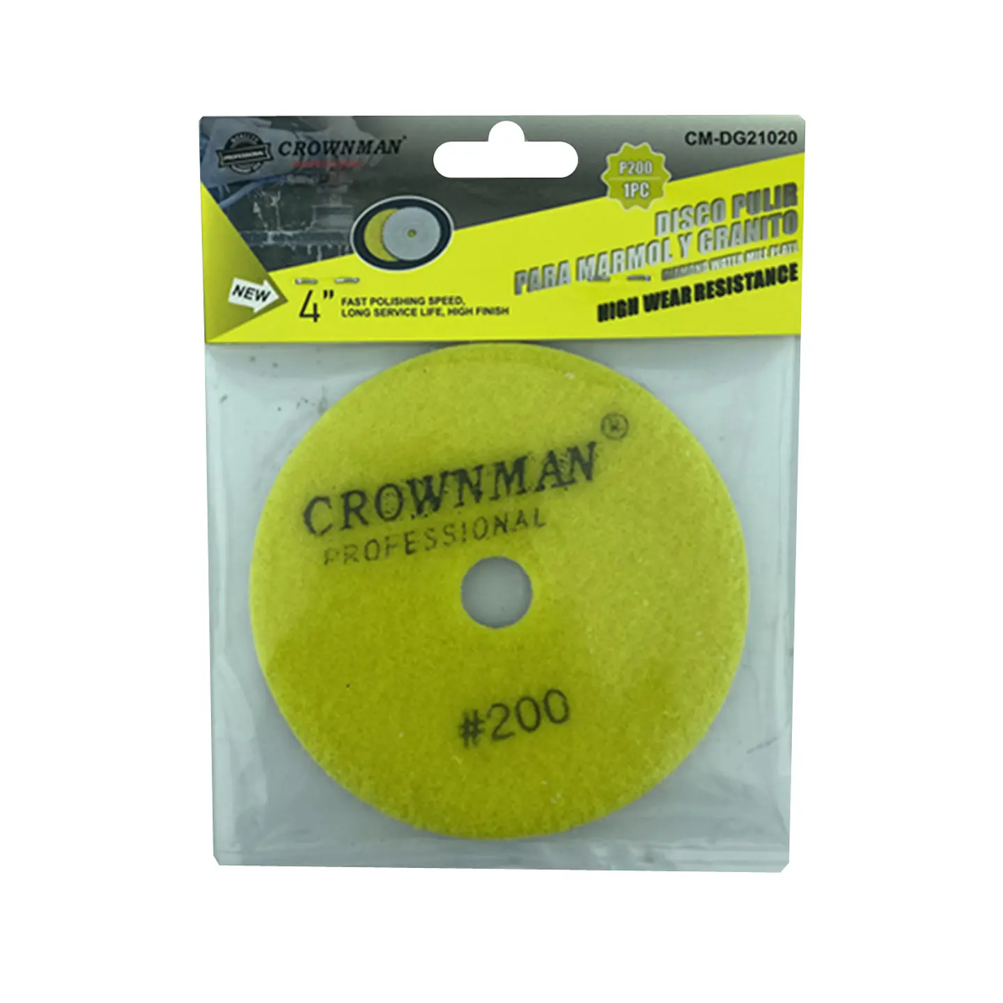 Disco Lija Para Pulir Marmol Granito 4 Pulgadas Crownman 5