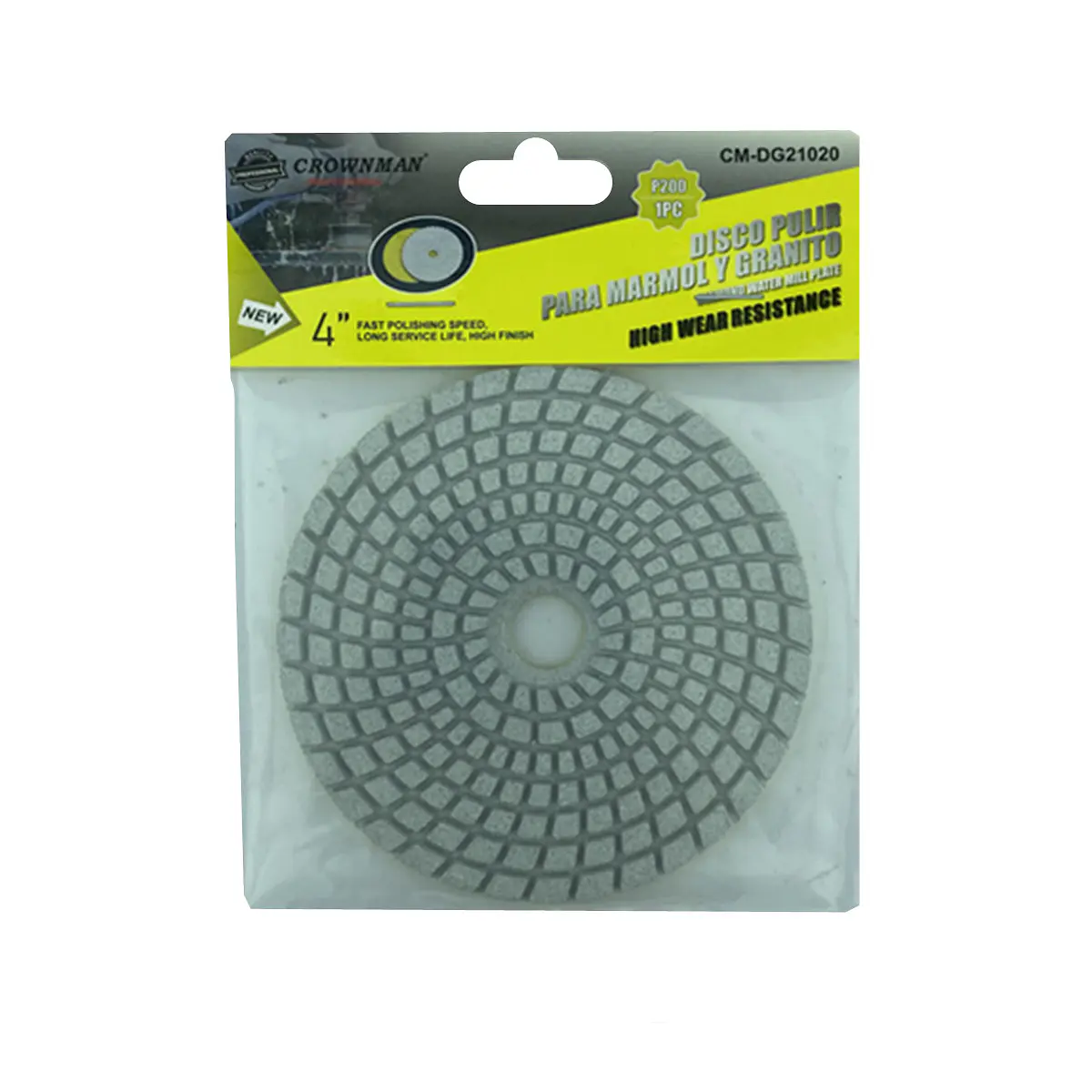 Discos De Lija De Diamante Roloc - Juego De 4, 50 Mm, Para Granito, Mármol, Hormigón Y Vidrio