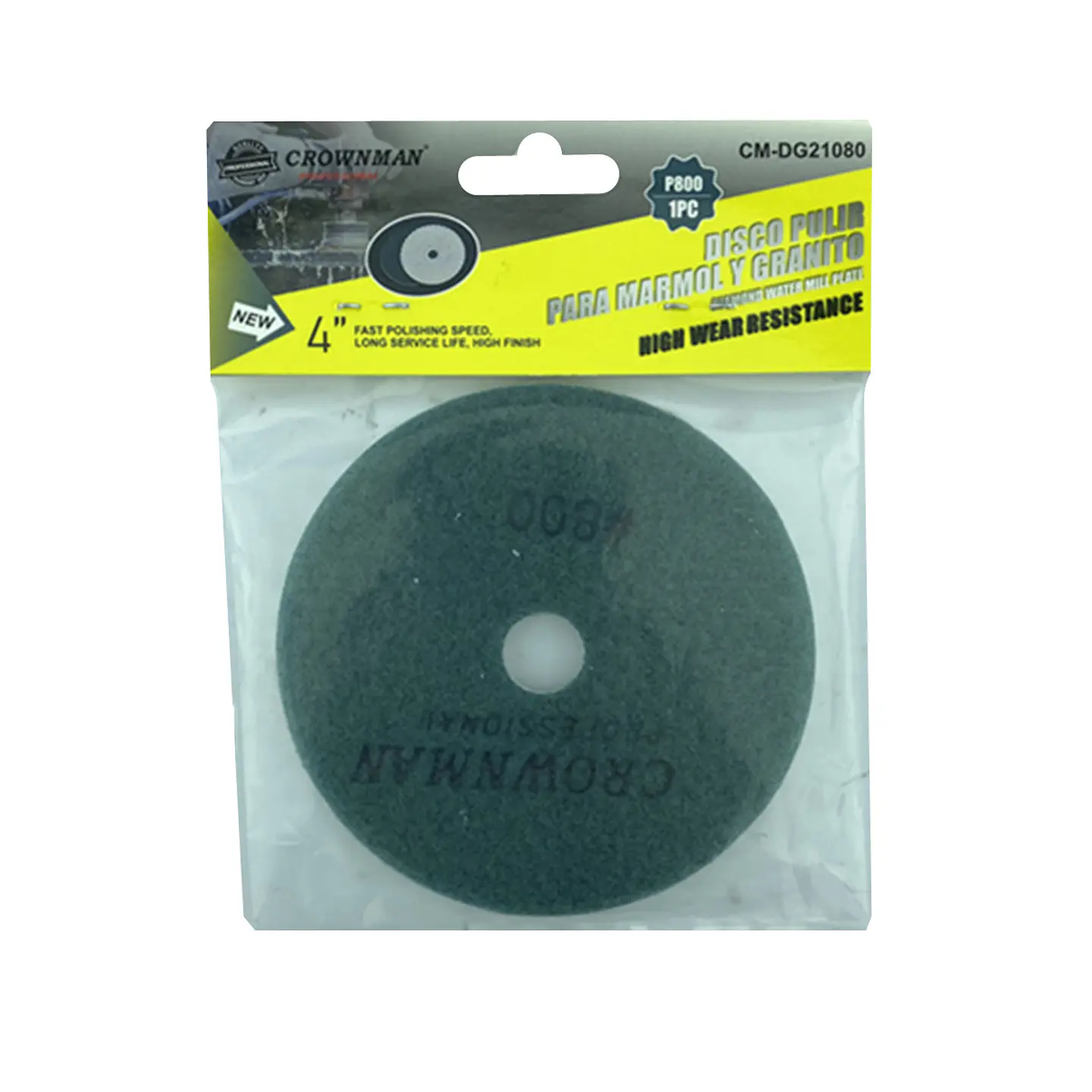 Disco Lija Para Pulir Marmol Granito 4 Pulgadas Crownman 9