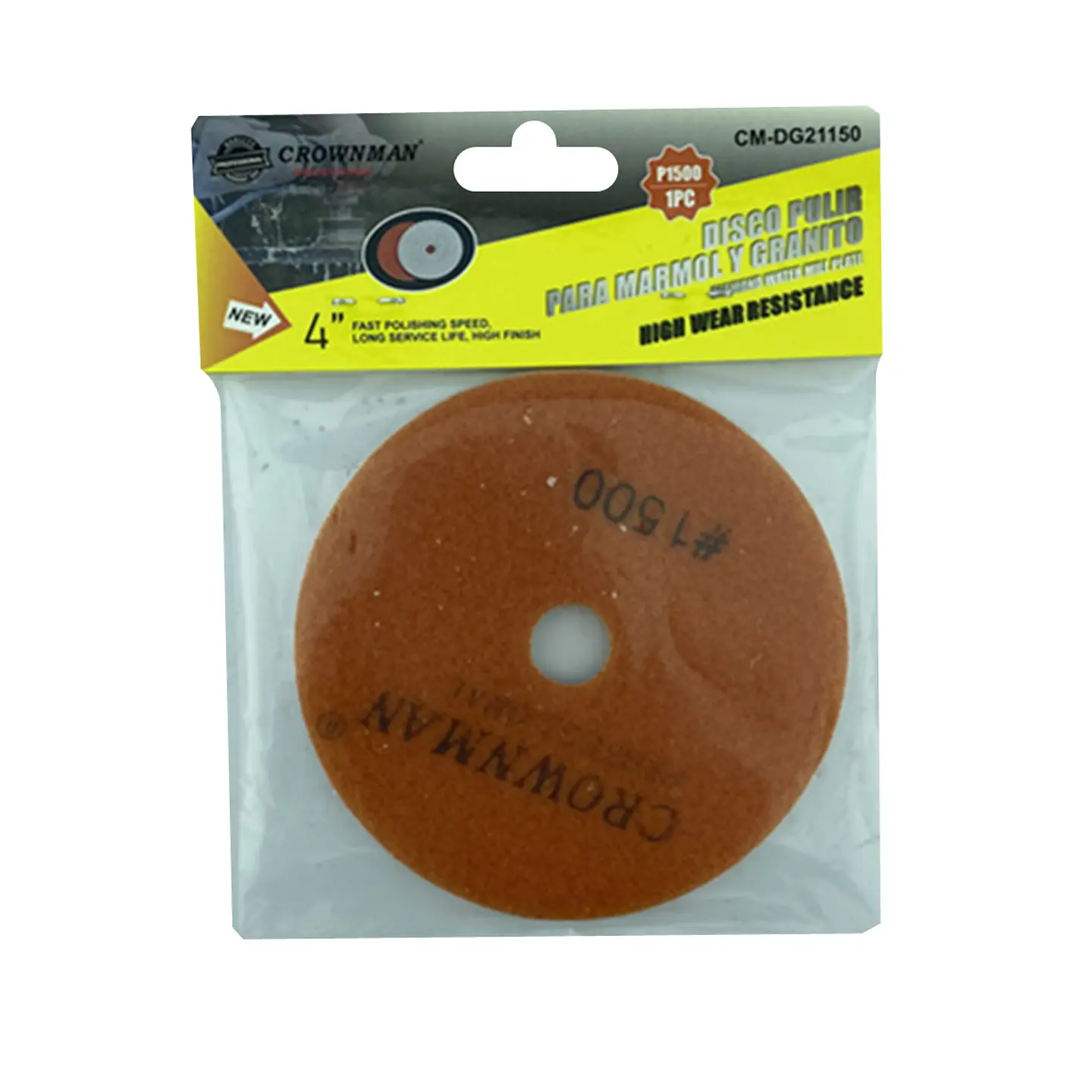 Disco Lija Para Pulir Marmol Granito 4 Pulgadas Crownman 11