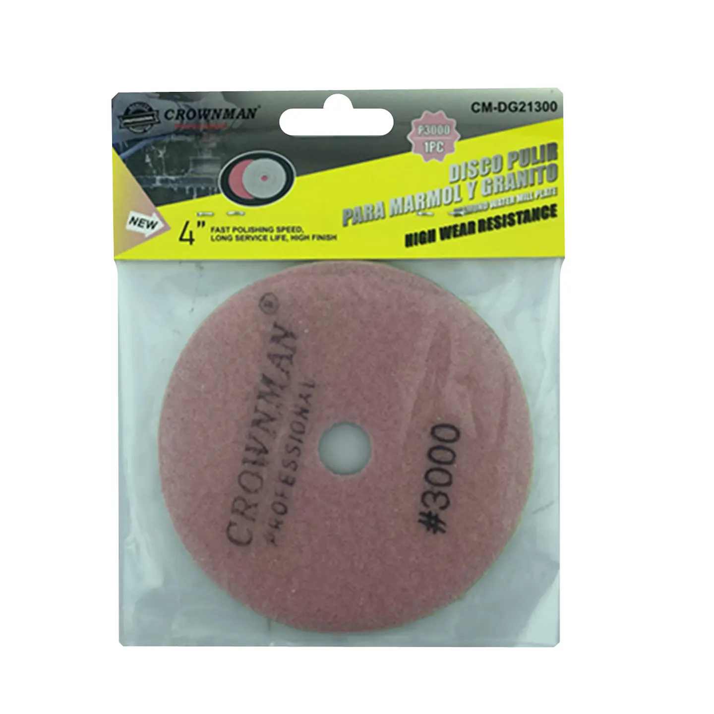 Disco Lija Para Pulir Marmol Granito 4 Pulgadas Crownman 13