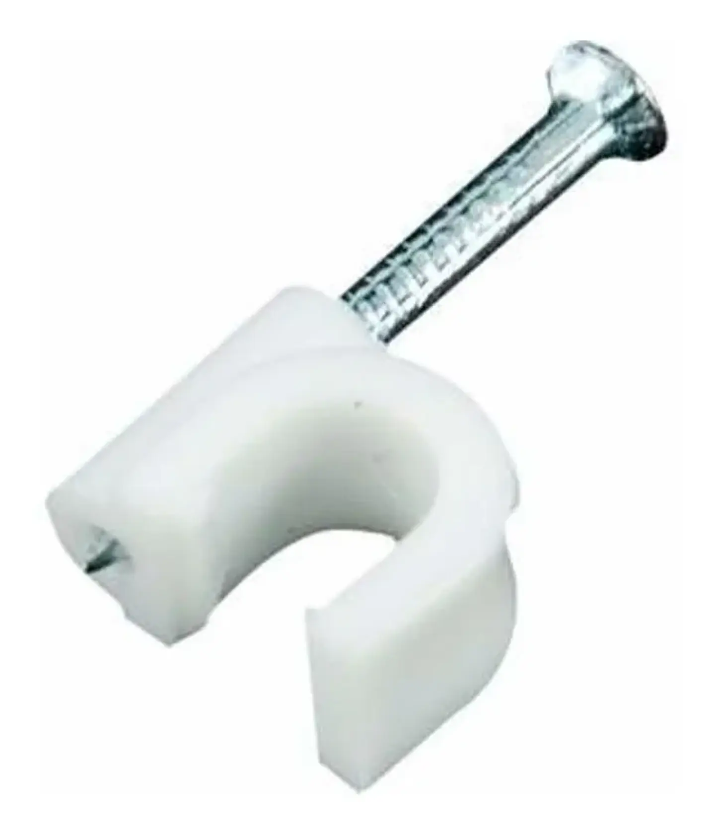 Grapa Grampa Rg6 Cable 9mm Blanco 100 Unidades Toolmak 3