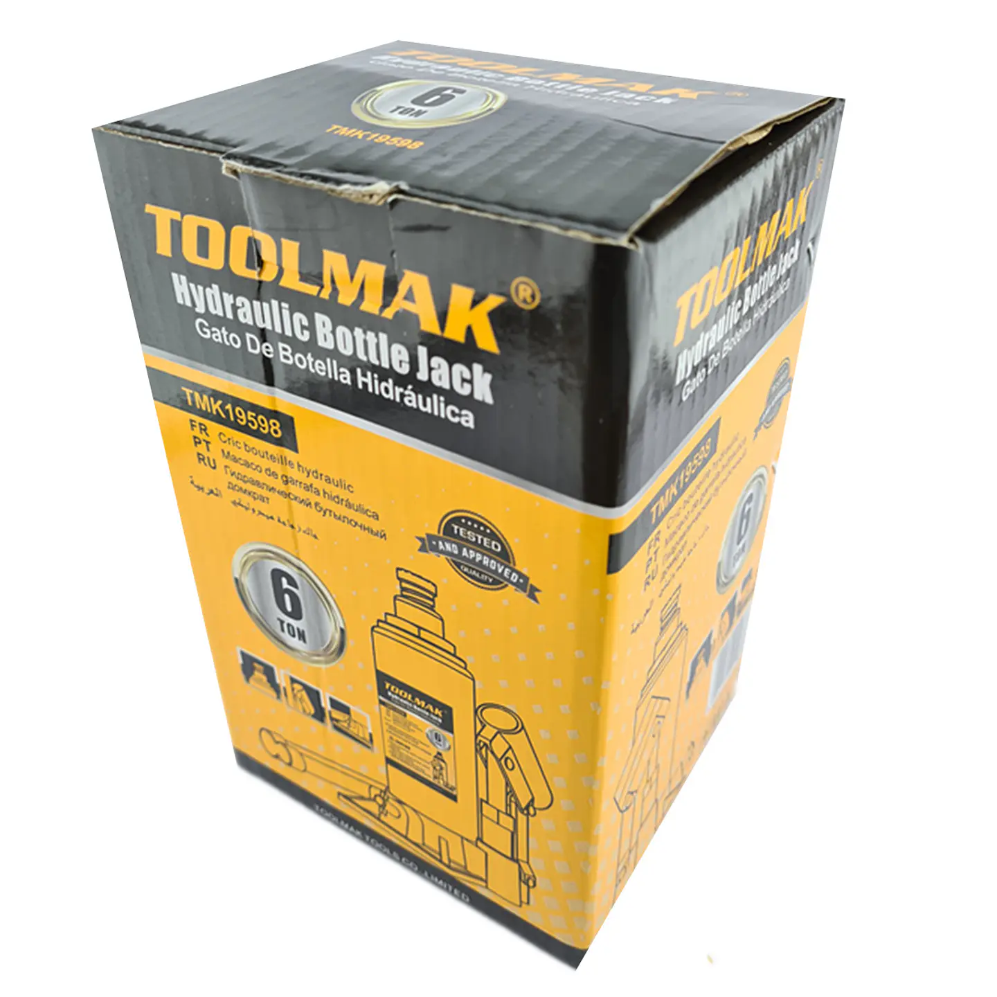 Gata Hidraulica Tipo Botella 6 Toneladas Tmk19598 2