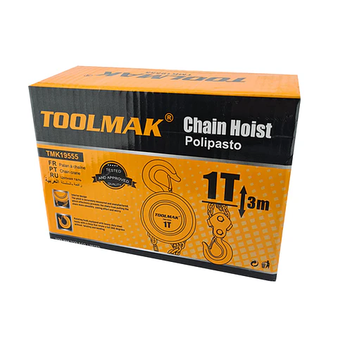 Tecle Con Cadena Manual 1 Tonelada 3 Metros Toolmak
