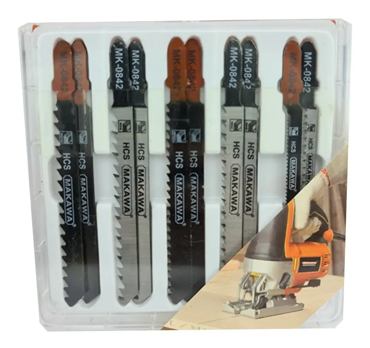 Set Jgo De Hojas Para Sierra Caladora P/ Madera 10 Pcs Mk 2