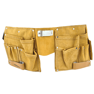 Coleto Carpintero Portaherramienta Doble Sencillo Cuero Ferrawyy