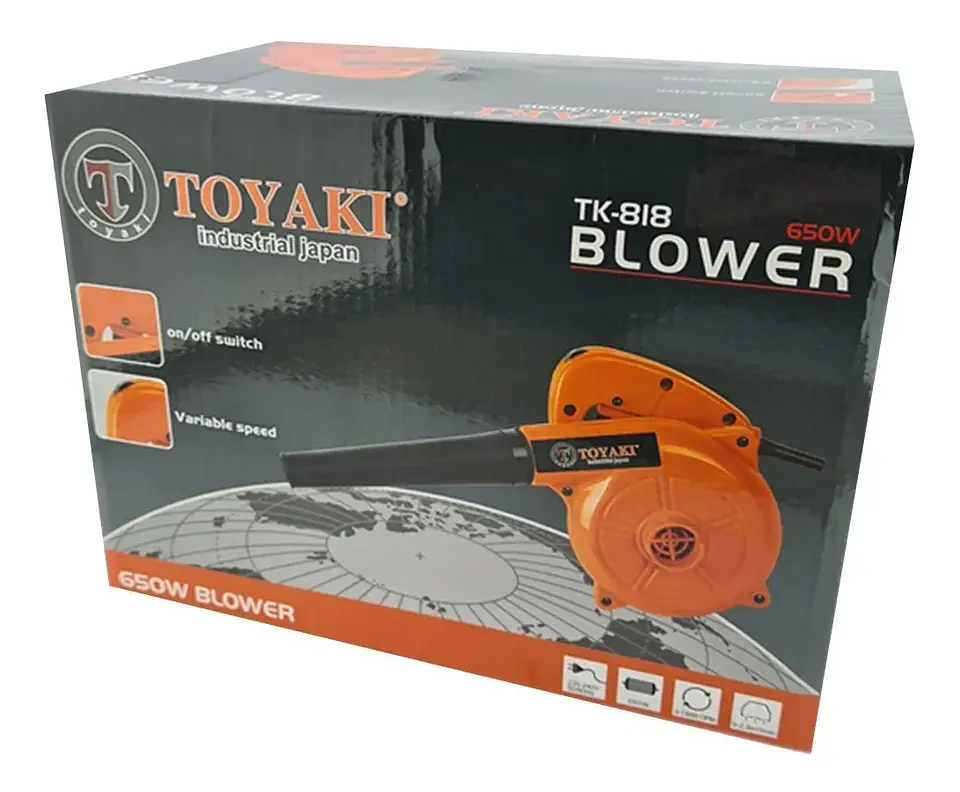 Soplador De Aire Aspirador Eléctrico 650w Toyaki Tk-818 2