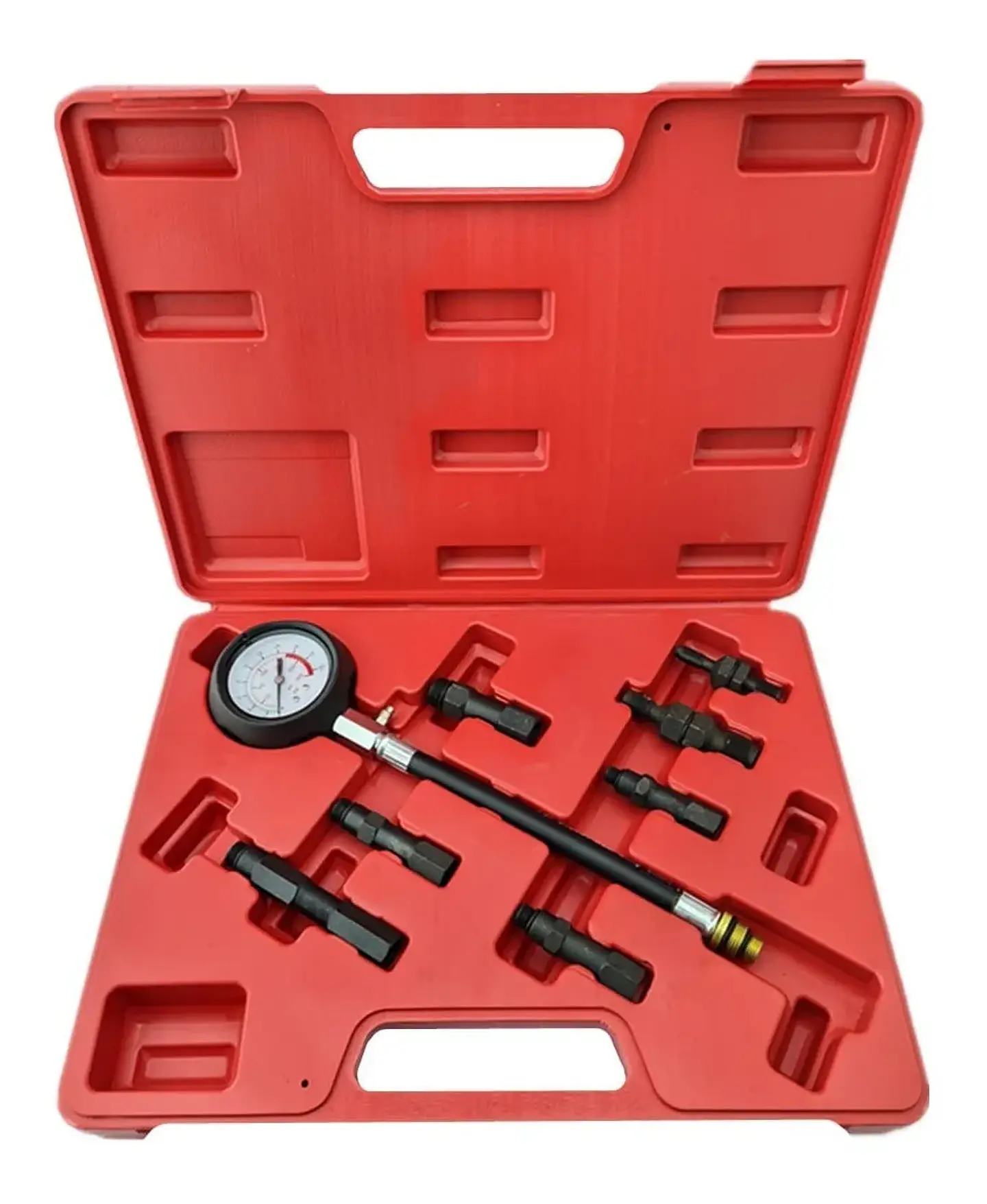 Set Kit Compresimetro Automotriz Bencinero Gasolina 1