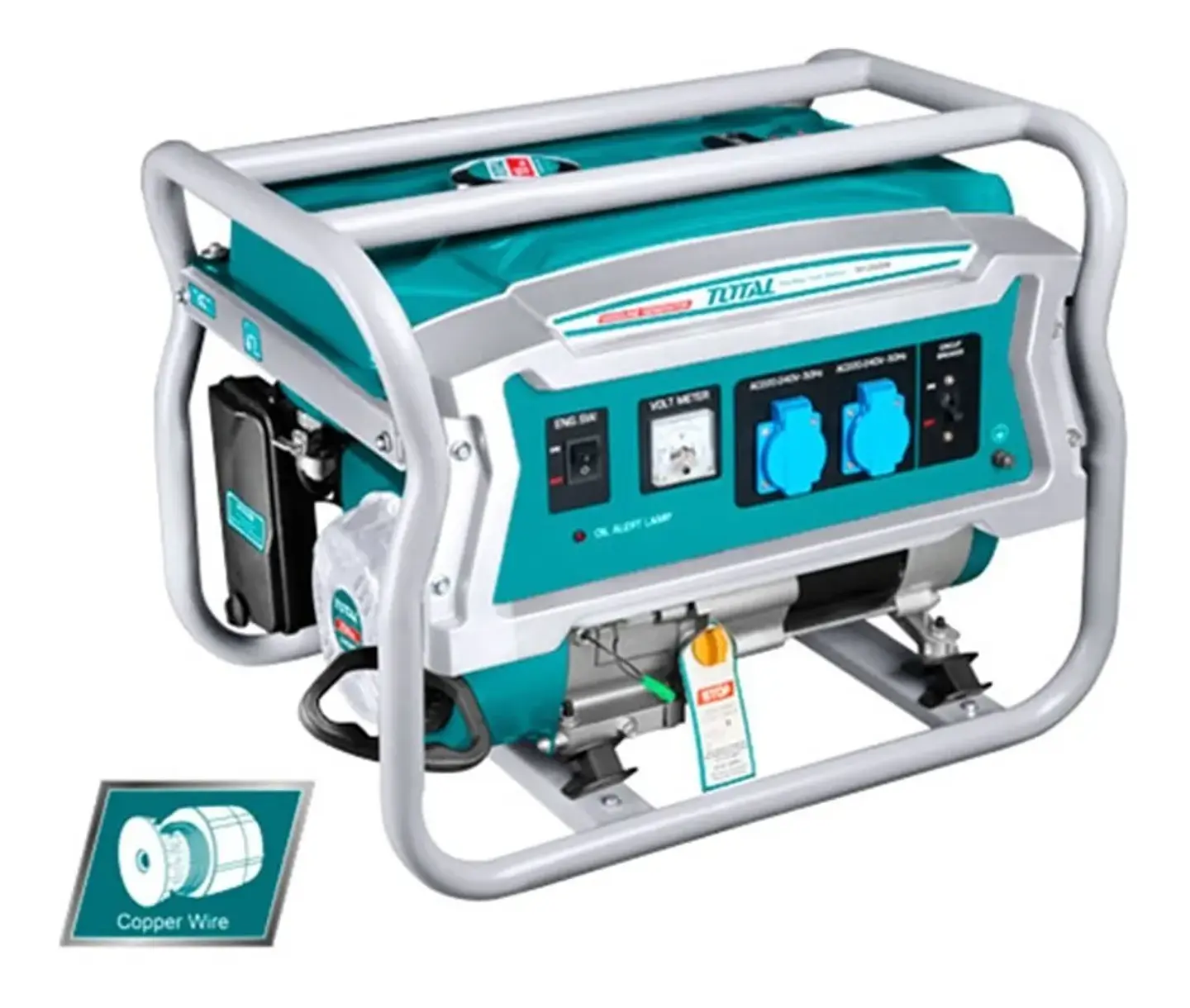 Generador Electrico Bencinero 15l 3500w Total Tp135006 1