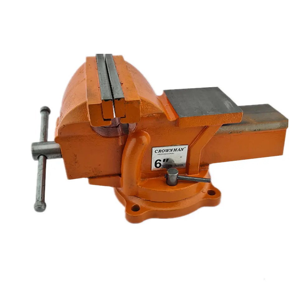 Tornillo De Banco Mecanico Base Giratoria 6 Pulgada Crownman 2