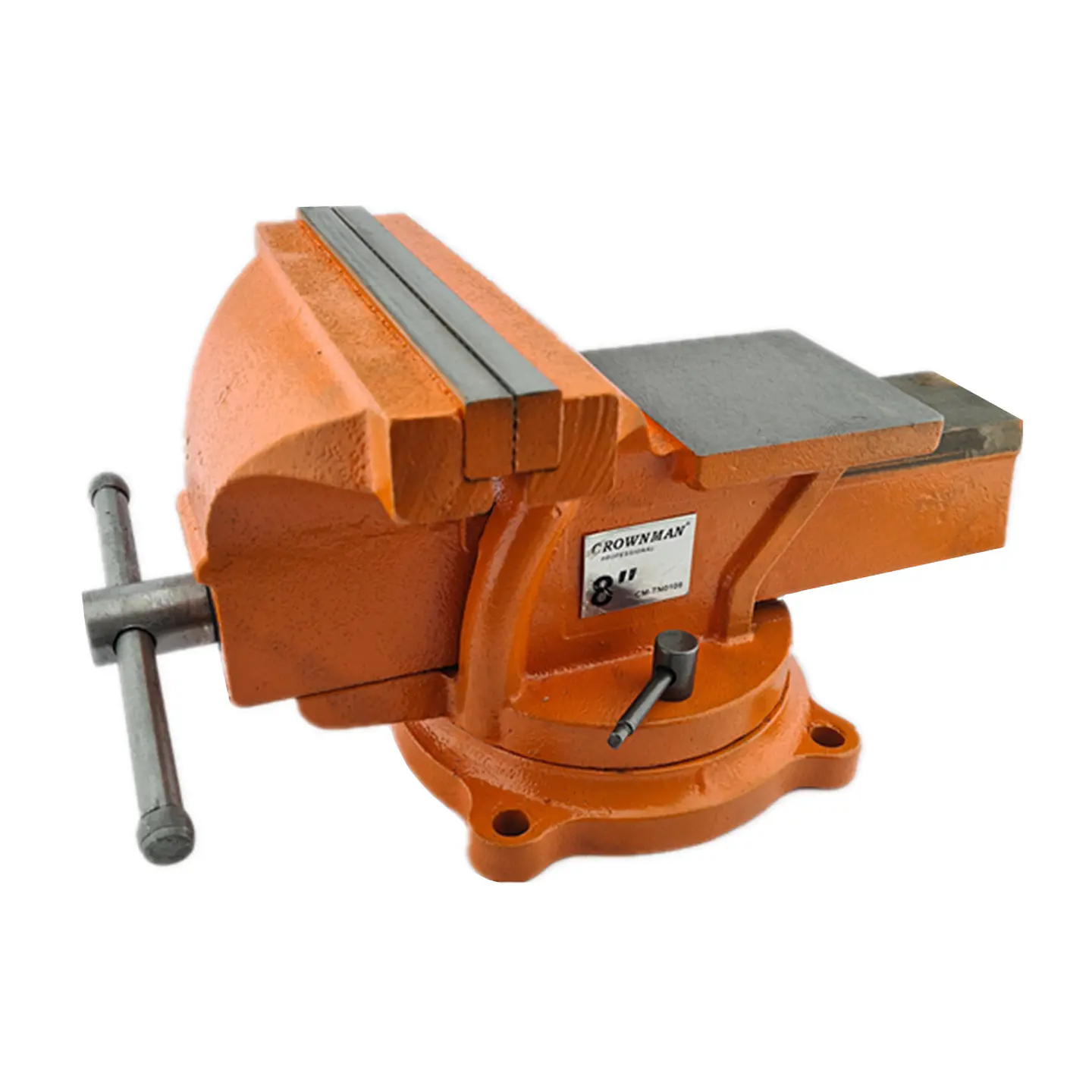 Tornillo De Banco Mecanico Base Giratoria 8 Pulgada Crownman 1