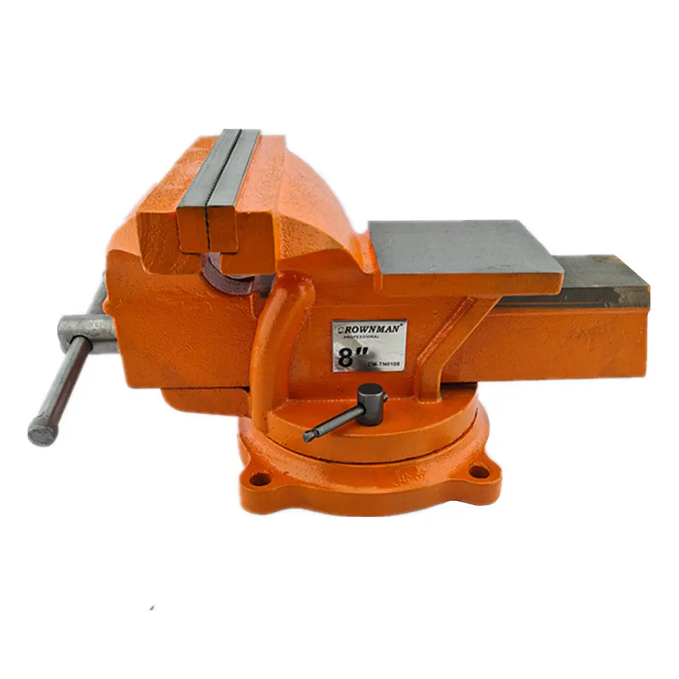 Tornillo De Banco Mecanico Base Giratoria 8 Pulgada Crownman 2