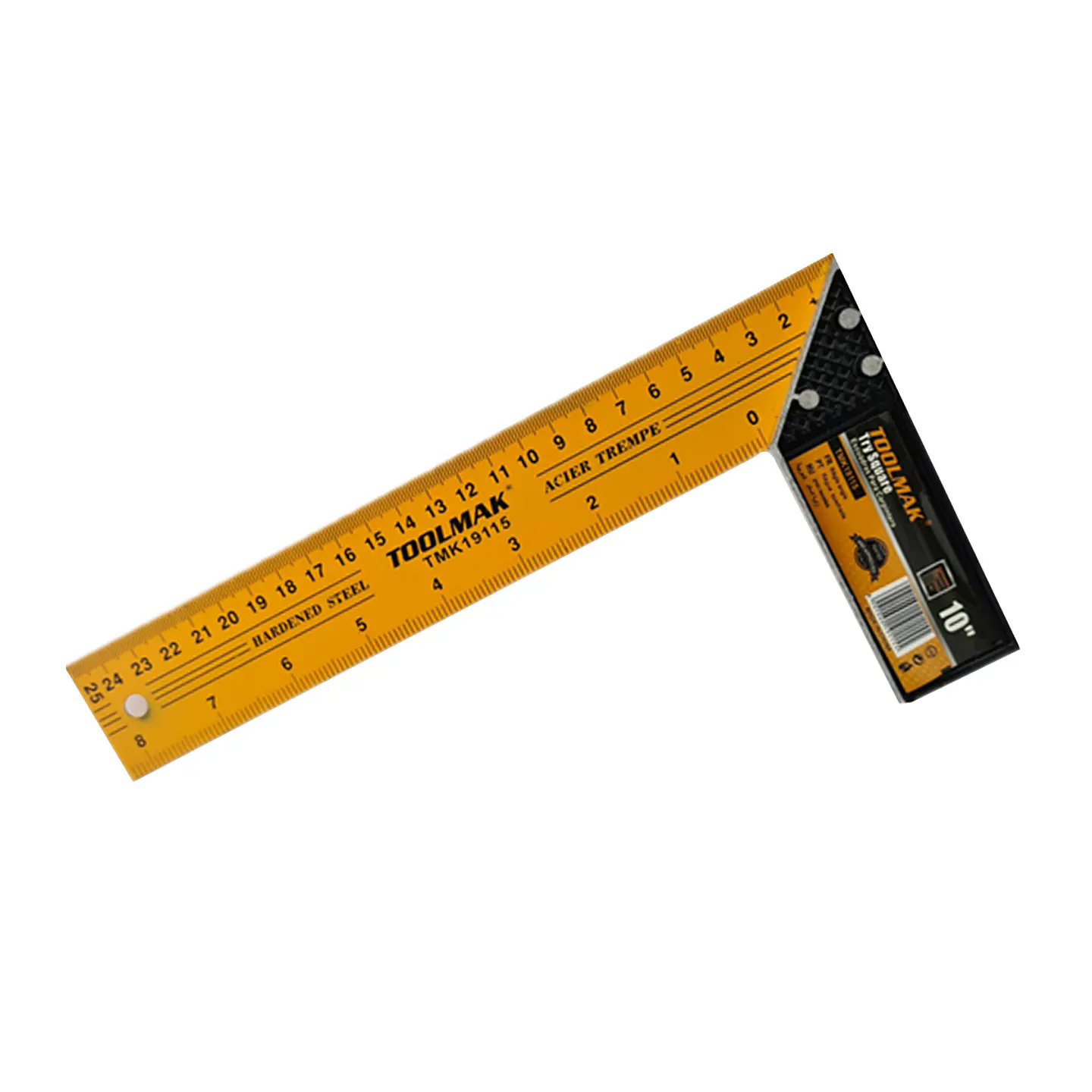 Escuadra Carpintero Esquina 10 Pulgadas Acero Templado Toolmak 2