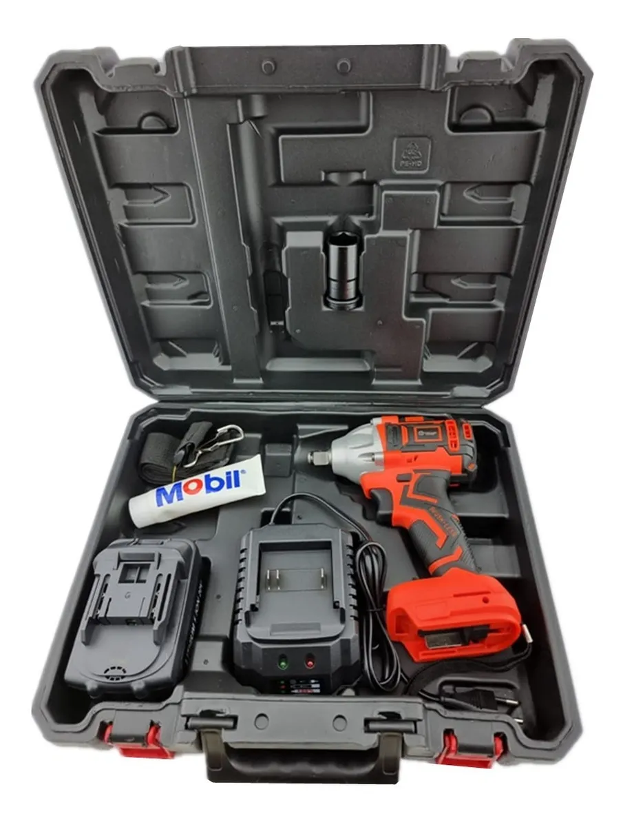 Taladro Pistola Llave Impacto 20v + Bat+ Carg Toyaki Tk-866h