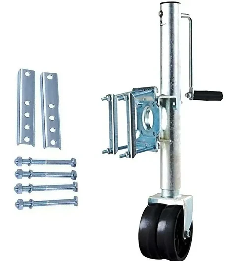 Pata Carro Arrastre Rueda Doble Maniobrable Enganche Crow