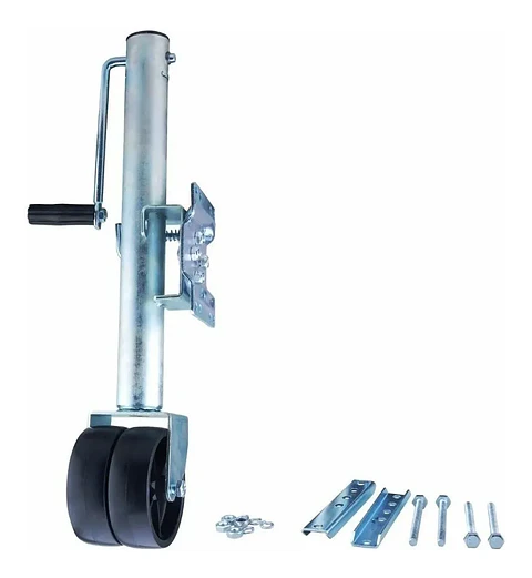 Pata Carro Arrastre Rueda Doble Maniobrable Enganche Crow