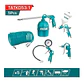 Kit Juego Herramientas Neumaticas 5 Piezas Total Tatk053-1 - Miniatura 2