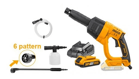 Hidrolavadora Inalambrica 20v 24.8bar +bat +carg 2ah Ingco