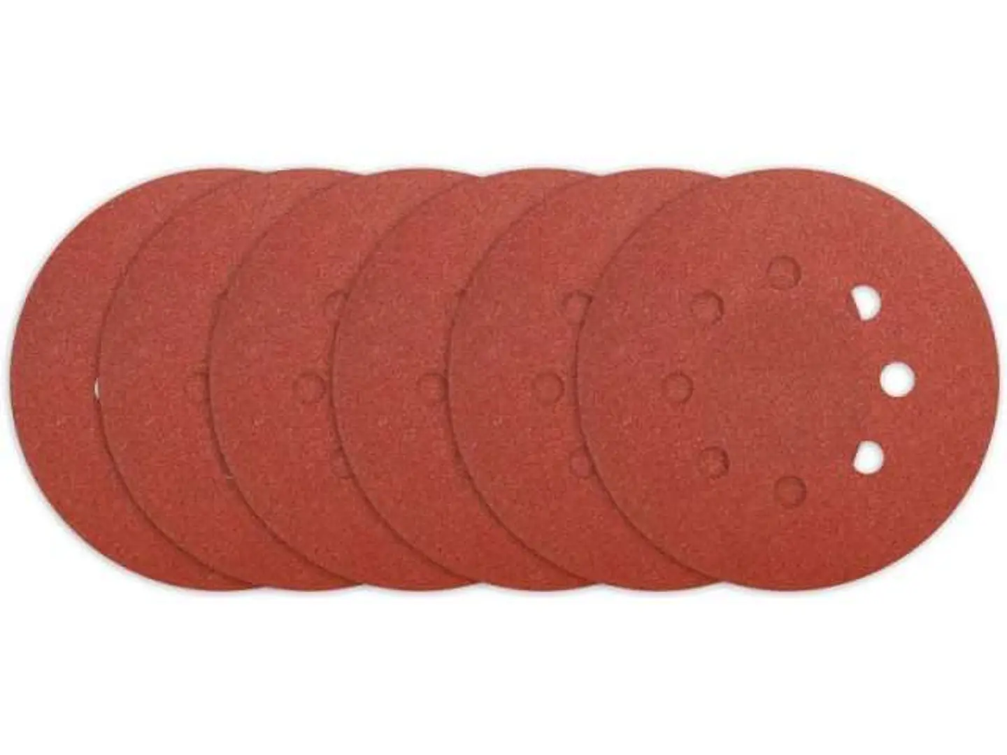 5 Disco Lija Para Pulir 125mm Velcro Grano Variado Ingco 2