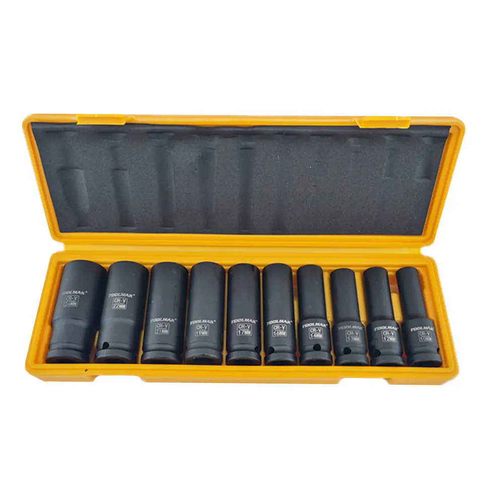 Juego Caja Dados Impacto 1/2 Pulgada 10 Piezas Toolmak 1