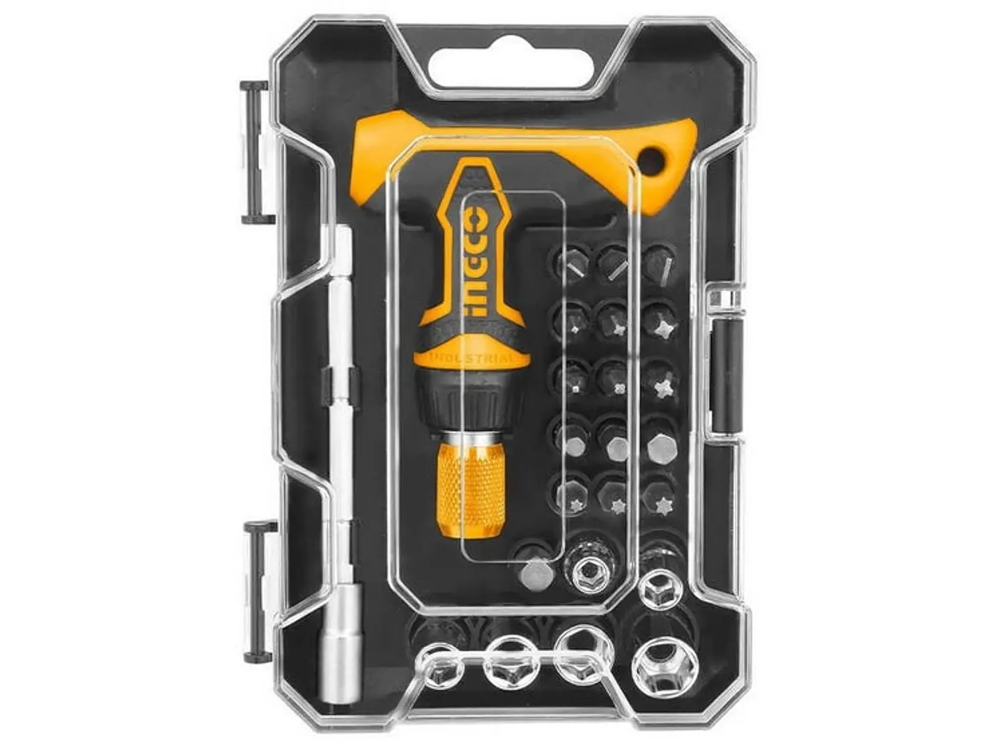 Kit Destornillador 24 Pcs C/ Llave Mango T Ingco Hksdb0188 1