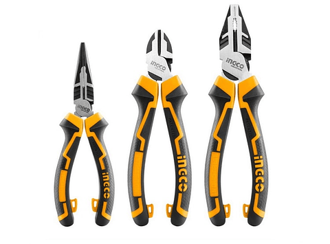 Kit Set Juego De Alicates 3 Piezas Ingco Hkhlps2831