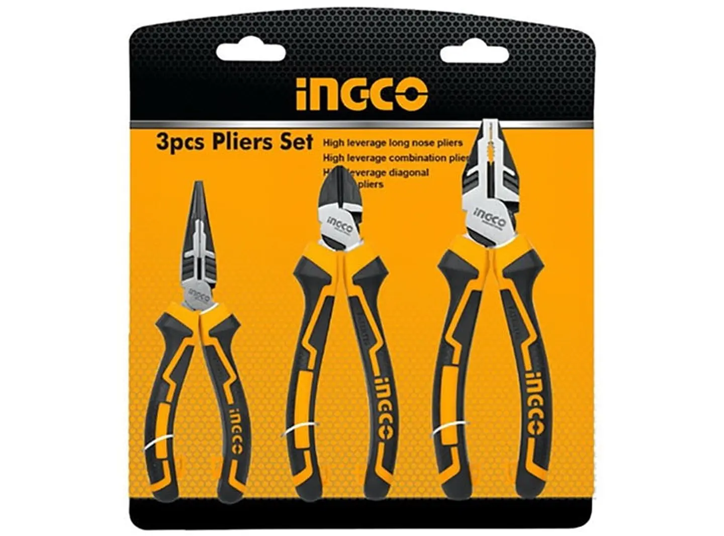 Kit Set Juego De Alicates 3 Piezas Ingco Hkhlps2831 3