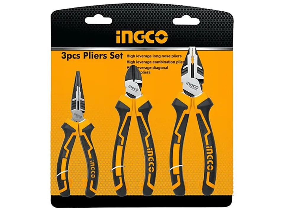 Kit Set Juego De Alicates 3 Piezas Ingco Hkhlps2831 3