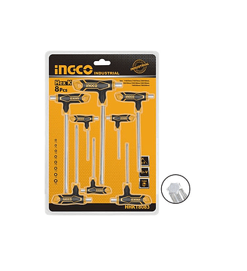 Set Juego Llaves Allen Torx C/mango T 8 Pcs Ingco Hhkt8083