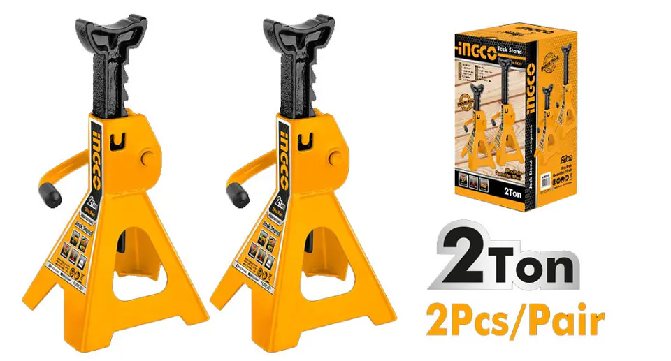 Banquillo Caballete Soporte 2 Toneladas 2 Pcs Ingco Hjs0201 2